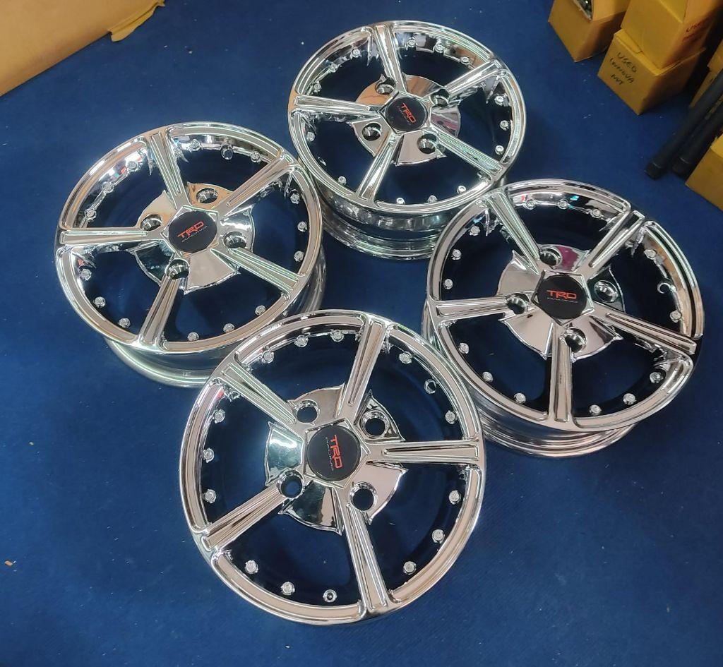 12 INCH CHROME ALLOYS 4X114 PCD